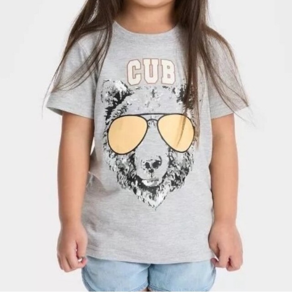 Well Worn Toddler Cub Short Sleeve Shirt - Heather Grey